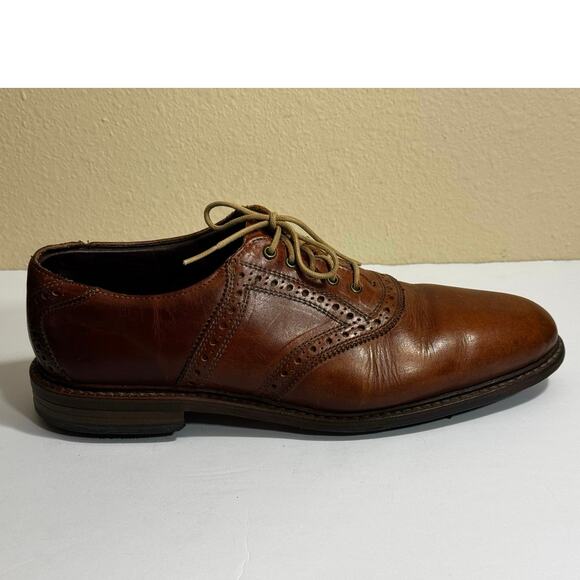 Allen Edmonds Honor Collection Men's First Cut Brown Soft Spike Golf Shoes - 9B - Picture 3 of 8